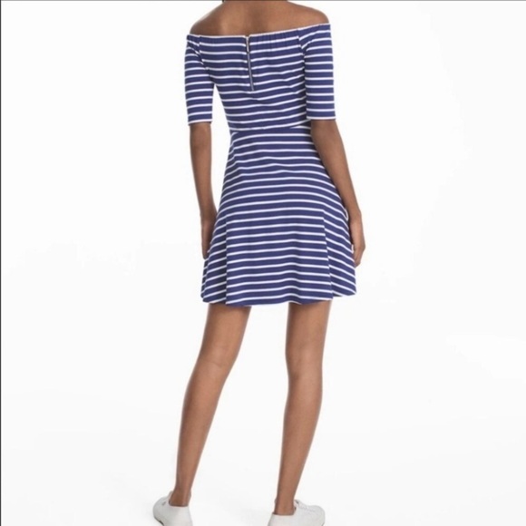 WHITE HOUSE BLACK MARKET Off the Shoulder Weekender Dress - Picture 3 of 12